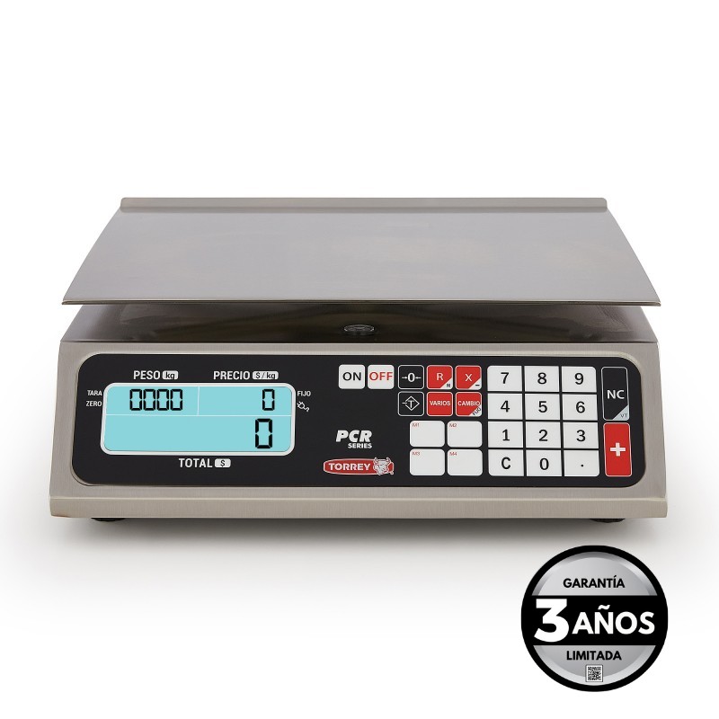 0PCR20-N Báscula comercial de acero inoxidable