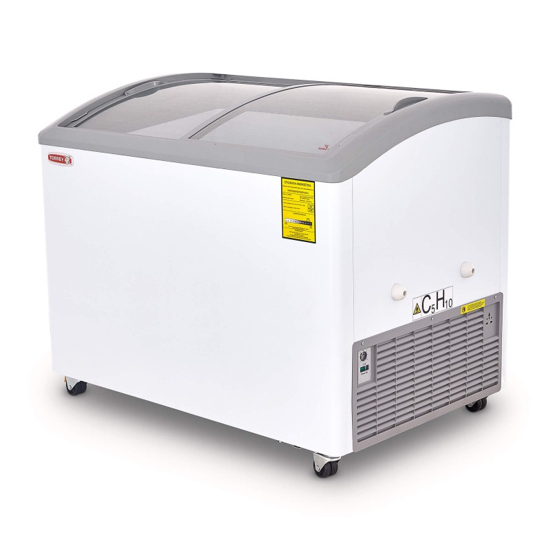CHC-110CR CONGELADOR HORIZONTAL TAPA DE CRISTAL CURVO 11 PIES