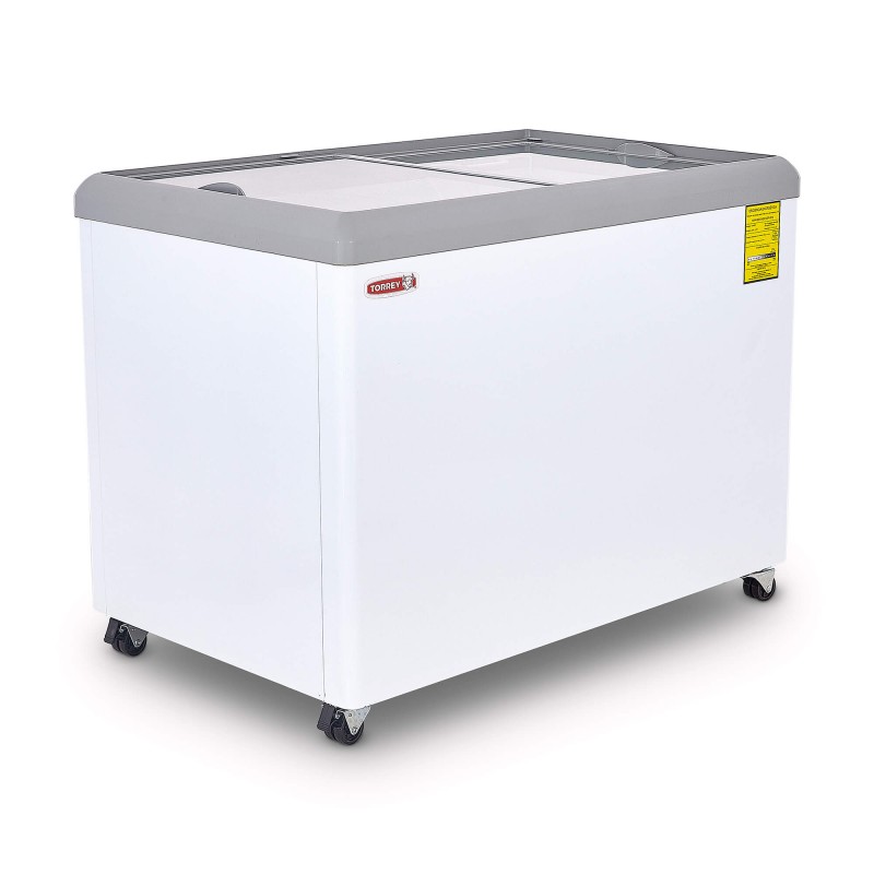 CHC-110PR CONGELADOR HORIZONTAL TAPA DE CRISTAL PLANO 11 PIES TORREY