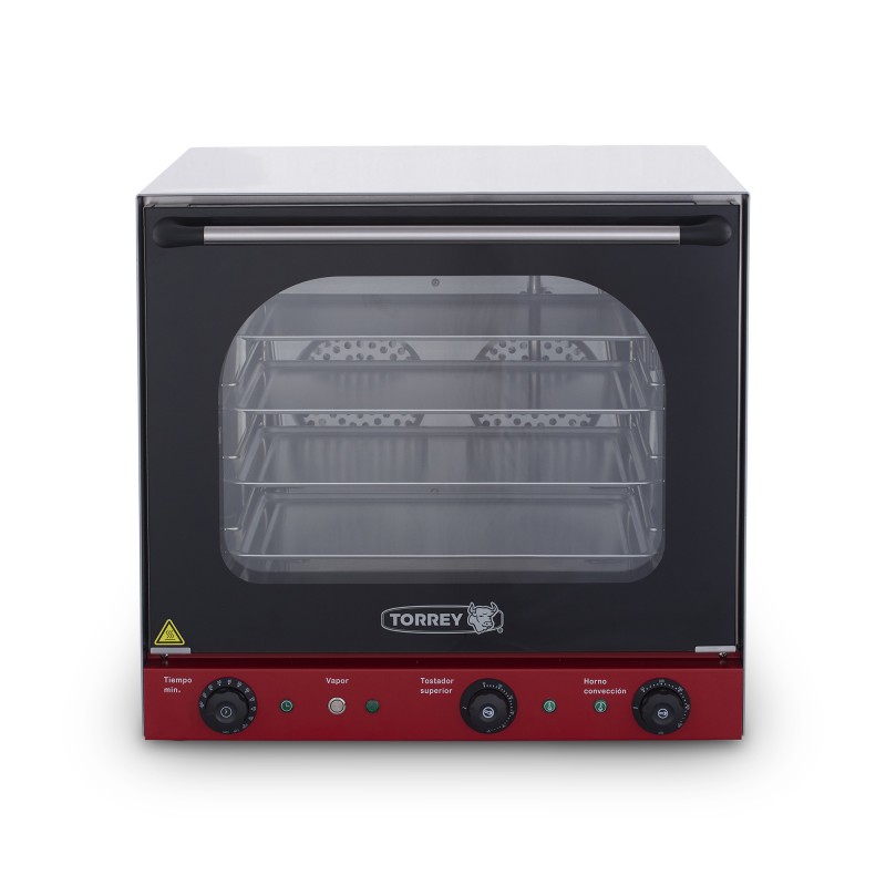 HEC-4V Horno de convección eléctrico con inyector de vapor Torrey 2,670 W 220 V CQHEC4V0039