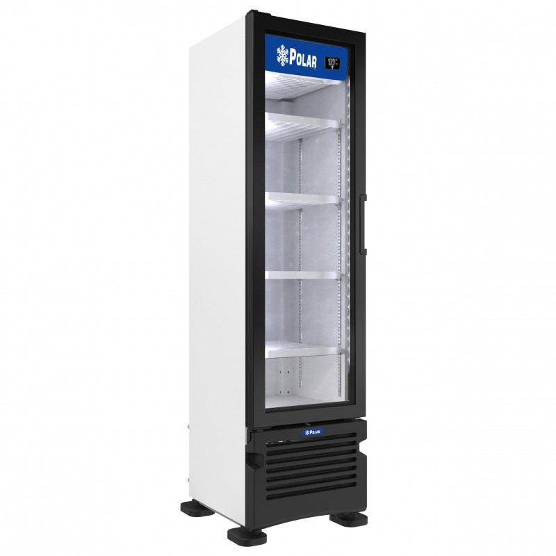 PVC08 Refrigerador Vertical 1 Puerta Cristal 8 Pies Polar