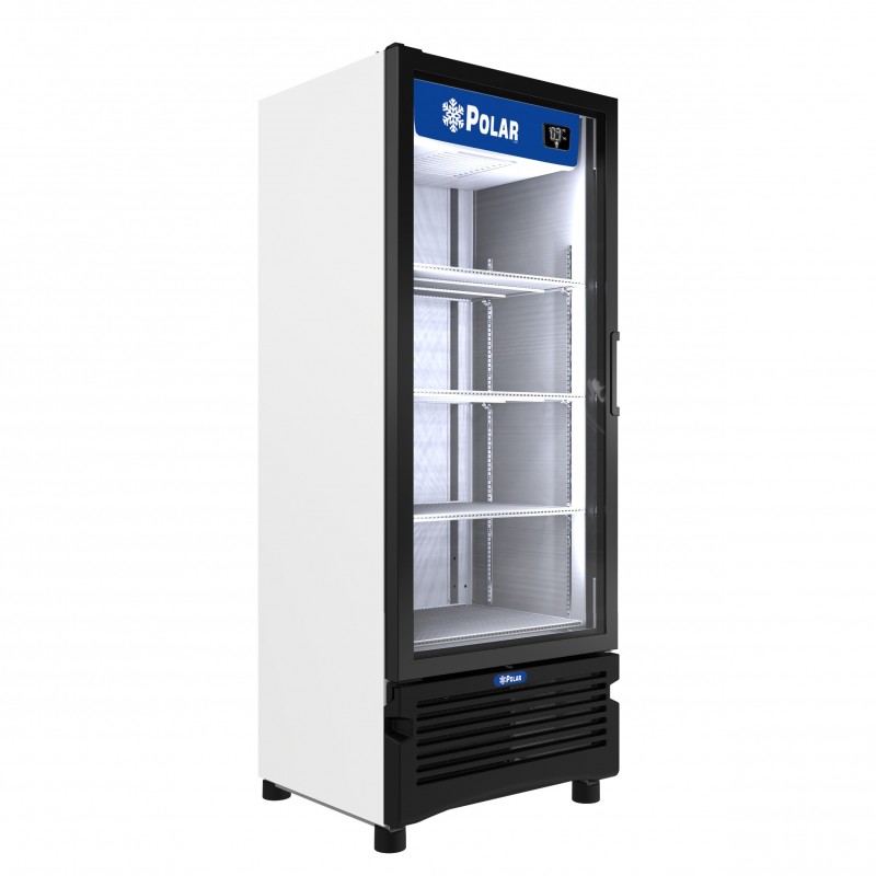 PVC17 Refrigerador Vertical 1 Puerta Cristal 17 Pies Polar