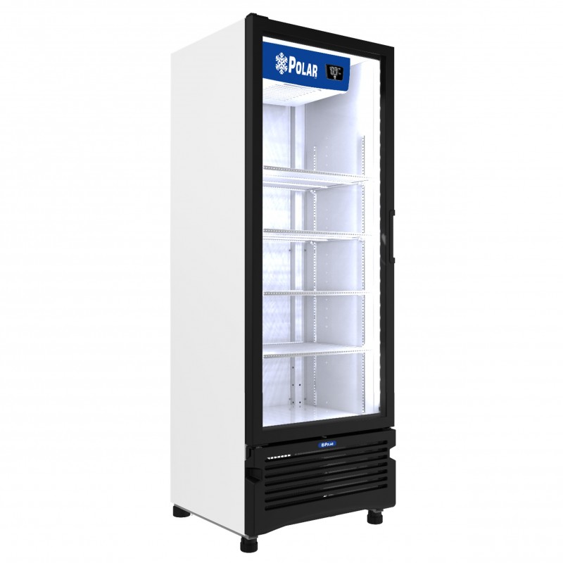PVC20 Refrigerador Vertical 1 Puerta Cristal 20 Pies Polar