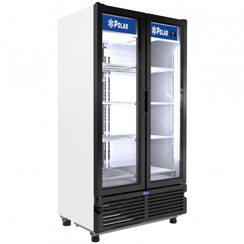 PVC26 Refrigerador Vertical 2 Puertas Cristal 26 Pies Polar