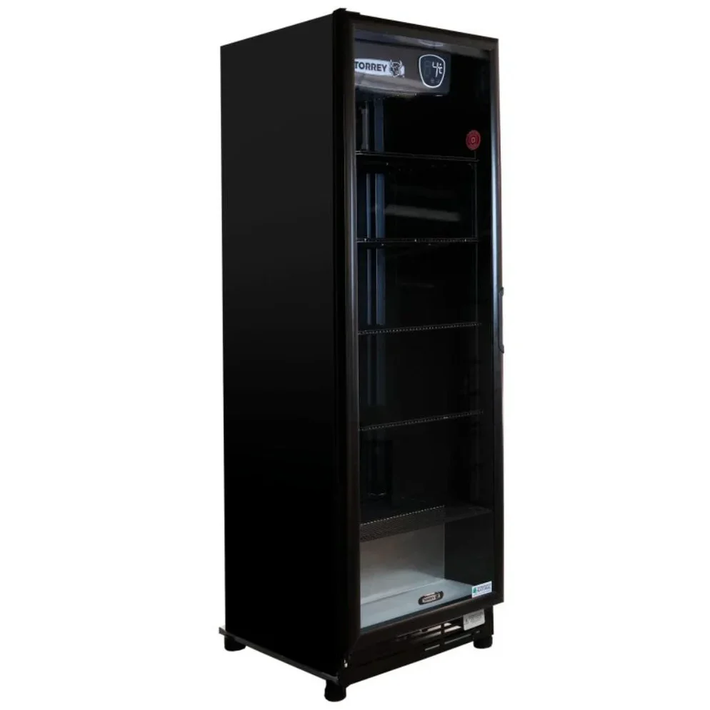 RVPP-19 Refrigerador Vertical 1 Puerta Cristal Piso Negro 19 Pies Torrey