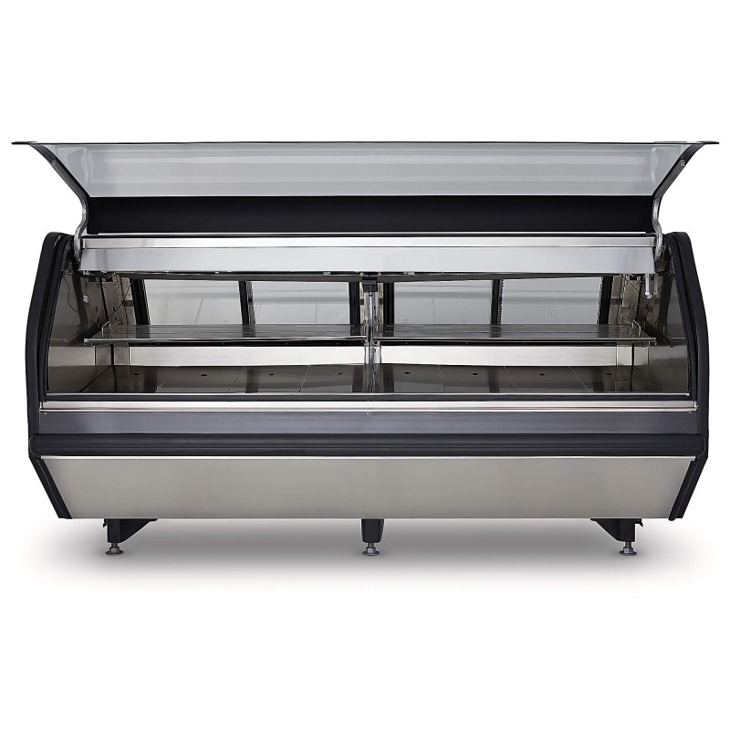 TEC250LIFT-INOX PREMIUM VITRINA CARNICERA EXHIBIDORA 100% ACERO INOX PREMIUM