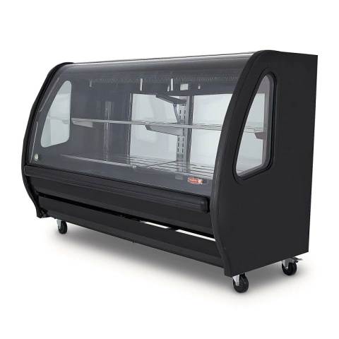 TEM-200 C VITRINA CARNICERA VIDRIO CURVO