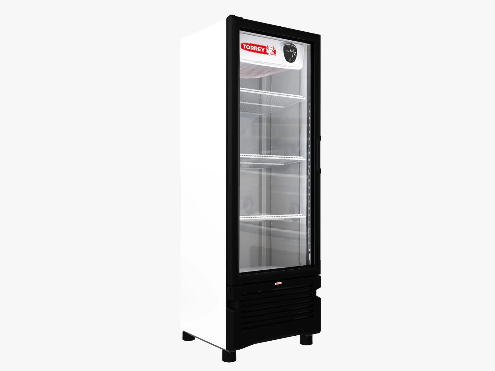 TVC12 Refrigerador Vertical Exhibidor 1 Puerta Cristal Blanco 12 Pies Torrey