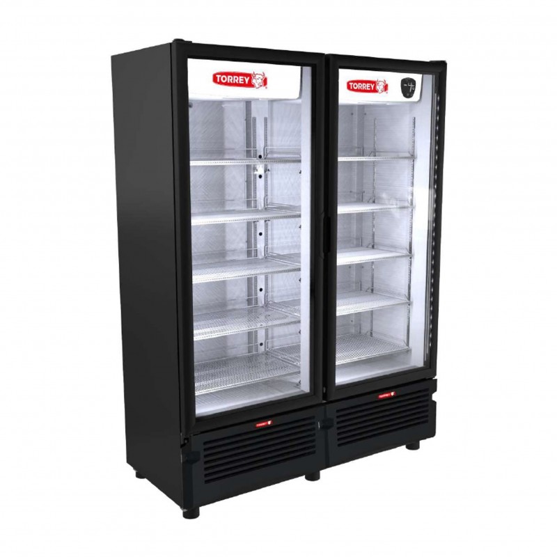 TVC42 Refrigerador Vertical Cervecero 2 Puertas Cristal Negro 42 Pies Torrey